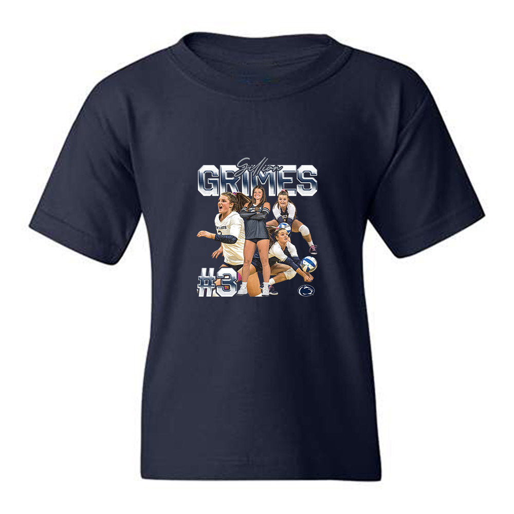 Penn State - NCAA Women's Volleyball : Gillian Grimes - Collage Youth T-Shirt-0