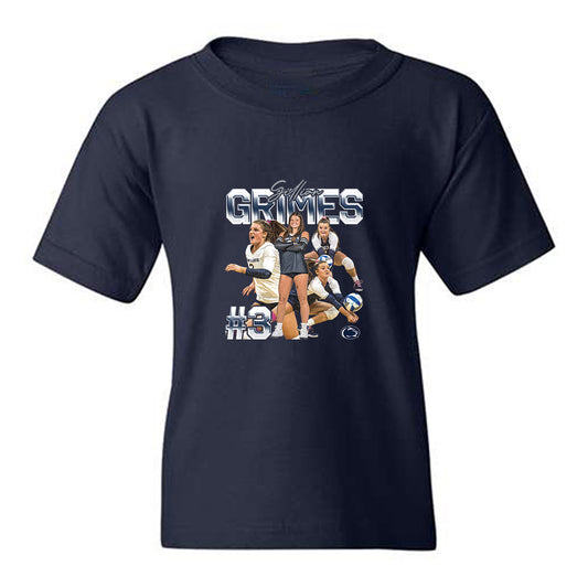 Penn State - NCAA Women's Volleyball : Gillian Grimes - Collage Youth T-Shirt-0