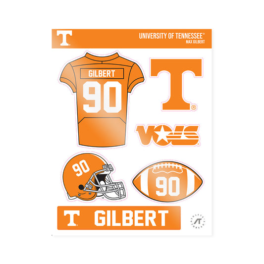 Tennessee - NCAA Football : Max Gilbert - Sticker Sheet-0