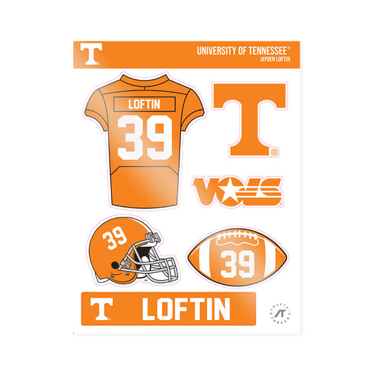 Tennessee - NCAA Football : Jayden Loftin - Sticker Sheet-0