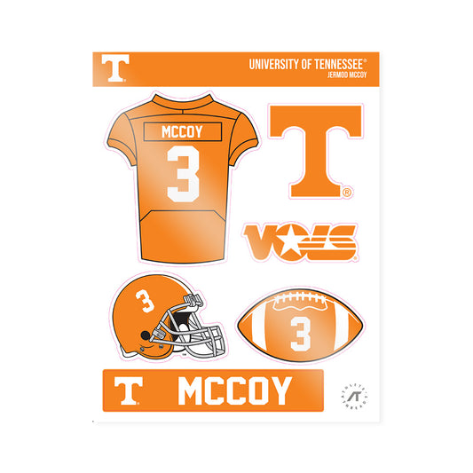 Tennessee - NCAA Football : Jermod McCoy - Sticker Sheet-0