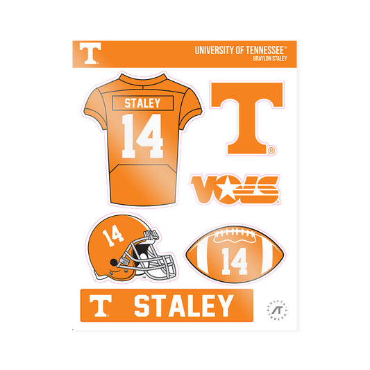 Tennessee - NCAA Football : Braylon Staley - Sticker Sheet-0