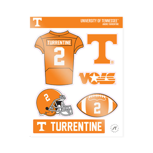 Tennessee - NCAA Football : Andre Turrentine - Sticker Sheet-0