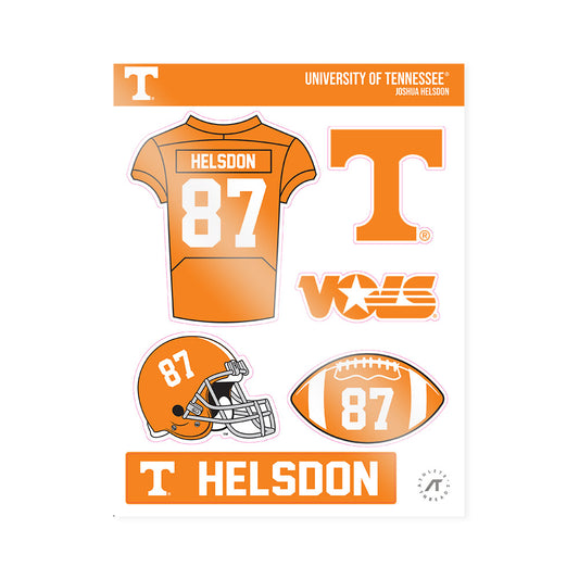 Tennessee - NCAA Football : Joshua Helsdon - Sticker Sheet-0