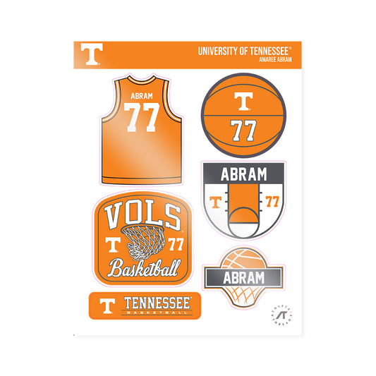 Tennessee - NCAA Men's Basketball : Amaree Abram - Sticker Sheet-0
