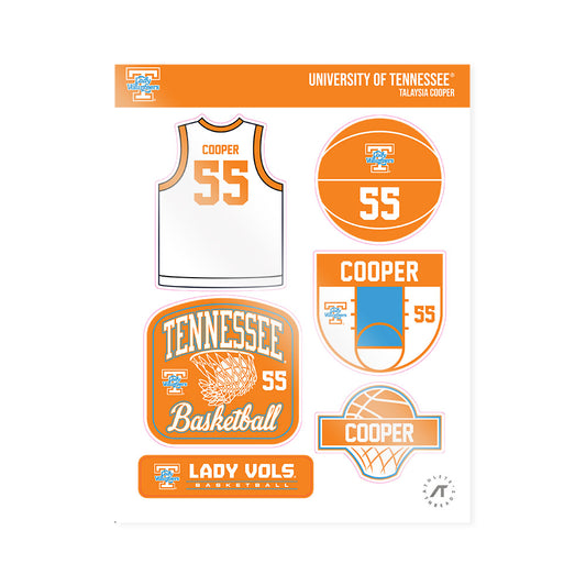 Tennessee - NCAA Women's Basketball : Talaysia Cooper - Sticker Sheet-0