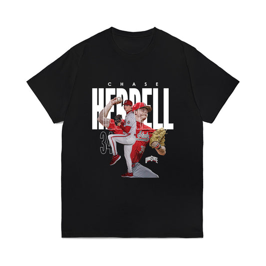Ohio State - NCAA Baseball : Chase Herrell - Comfort Colors T-Shirt-0