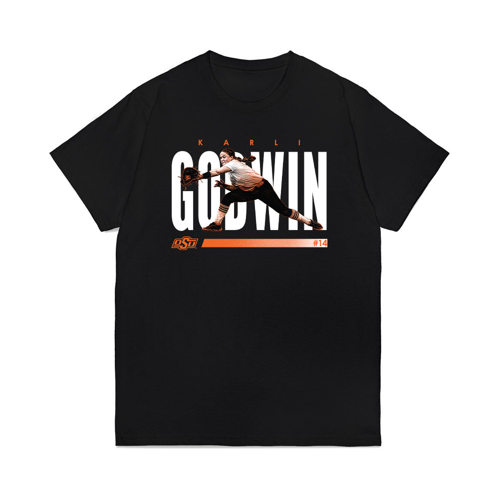 Oklahoma State - NCAA Softball : Karli Godwin - Premium T-Shirt-0
