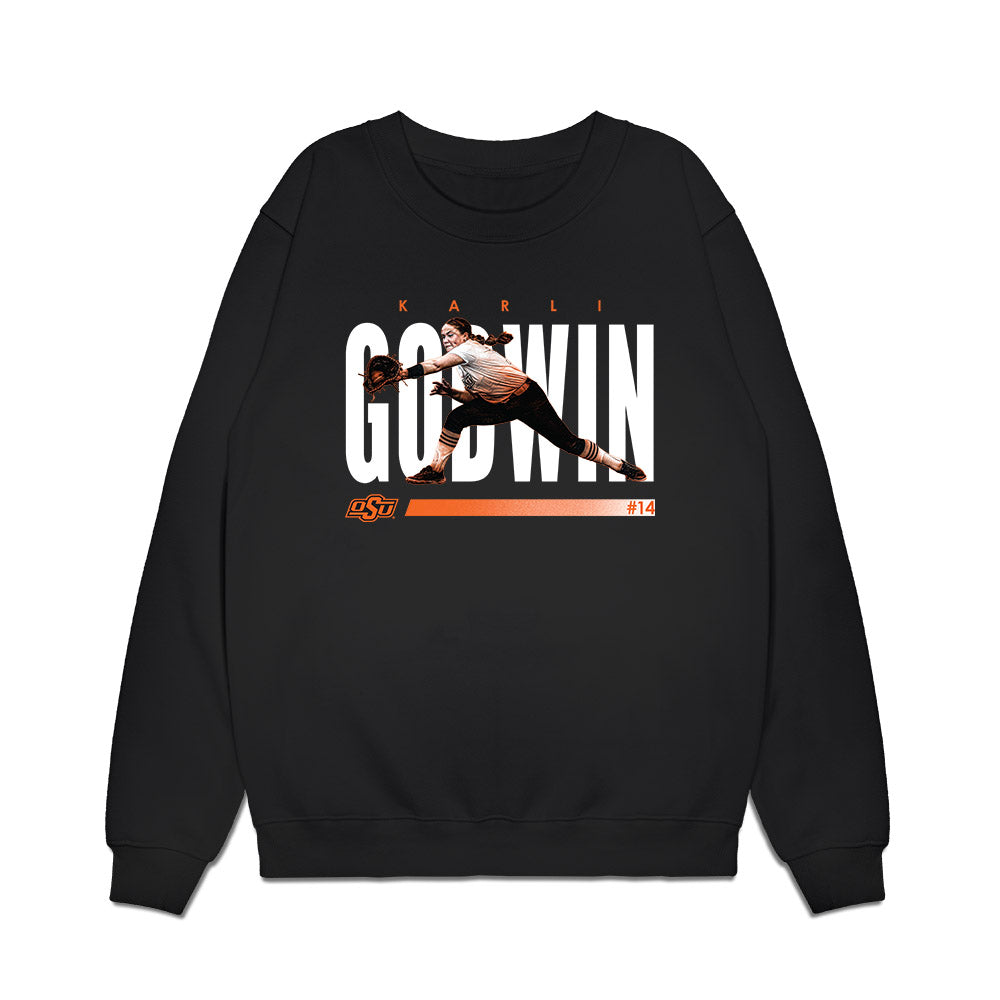 Oklahoma State - NCAA Softball : Karli Godwin - Premium Crewneck Sweatshirt-0