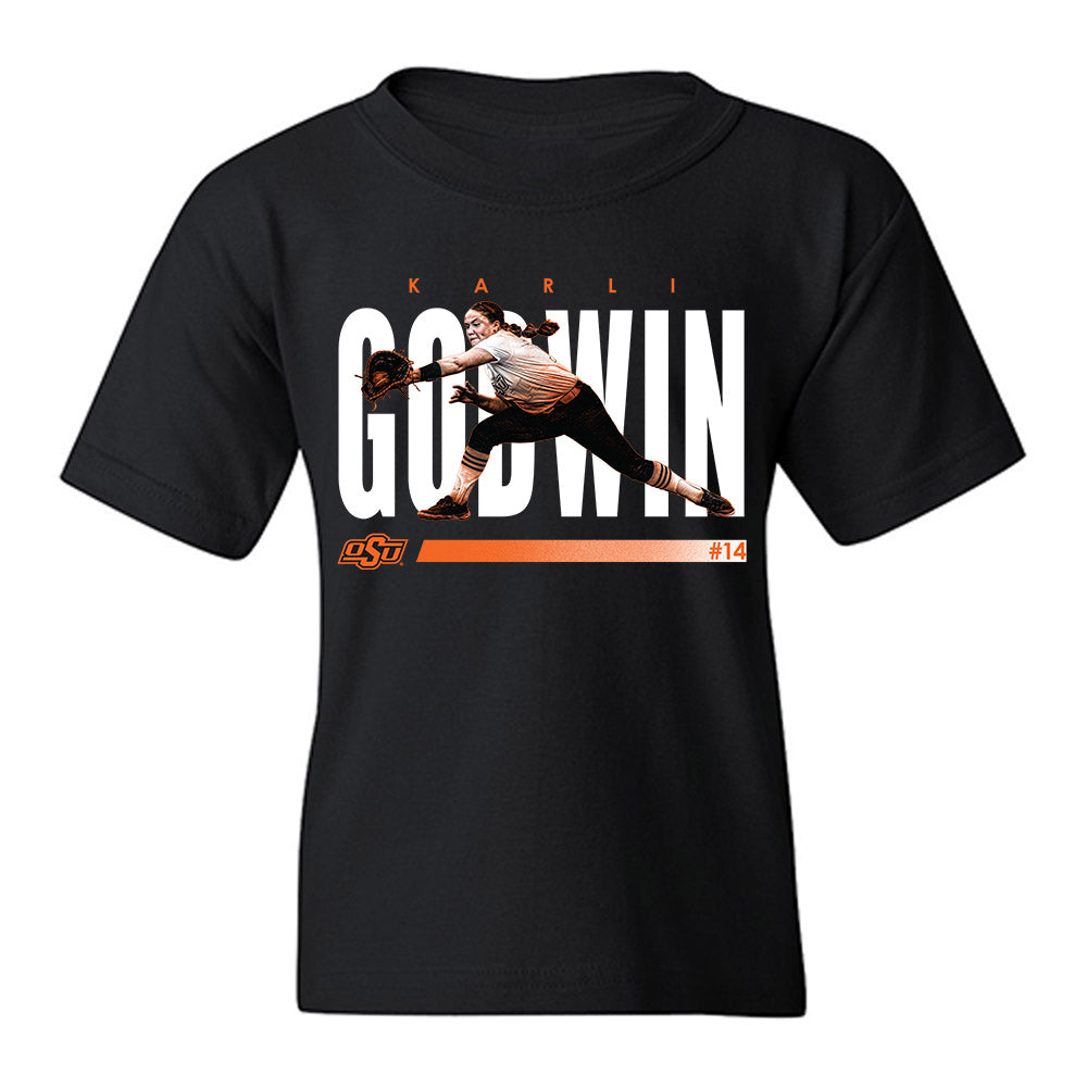 Oklahoma State - NCAA Softball : Karli Godwin - Collage Youth T-Shirt-0