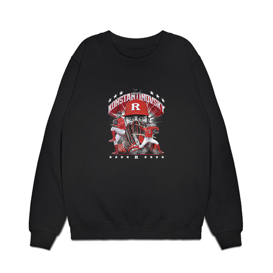 Rutgers - NCAA Baseball : Zack Konstantinovsky - Collage Premium Crewneck Sweatshirt-0