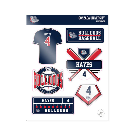Gonzaga - NCAA Baseball : Mike Hayes - Sticker Sheet-0