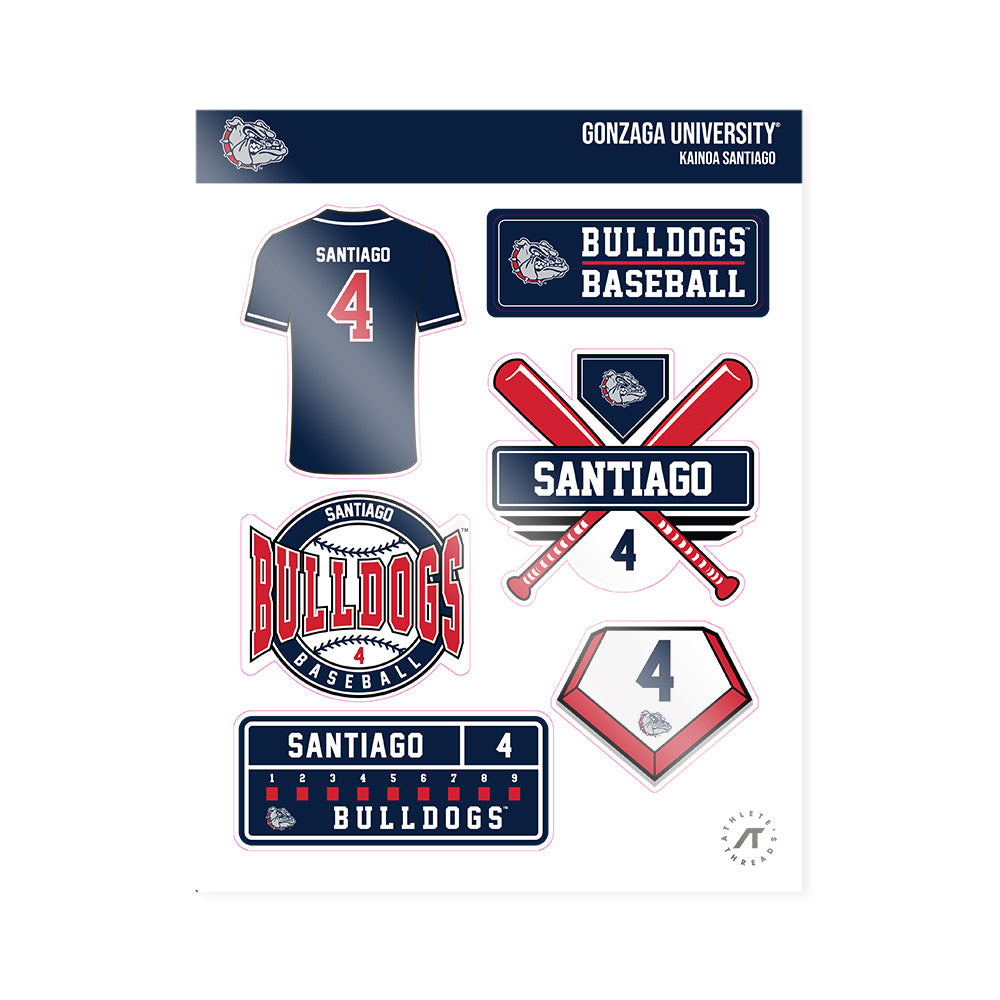 Gonzaga - NCAA Baseball : Kainoa Santiago - Sticker Sheet-0