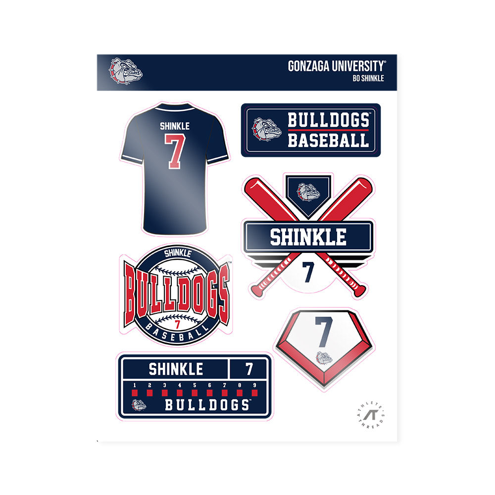 Gonzaga - NCAA Baseball : Bo Shinkle - Sticker Sheet-0