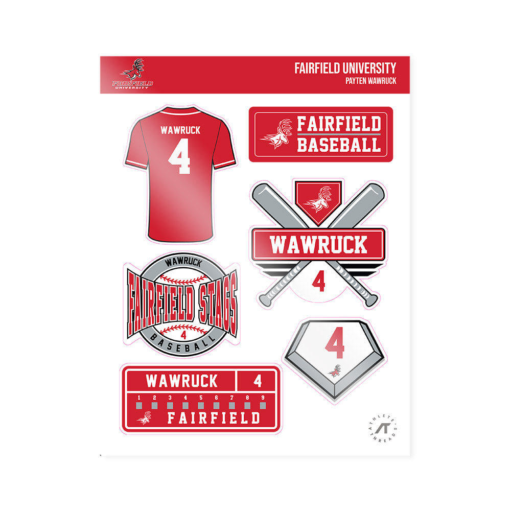 Fairfield - NCAA Baseball : Payten Wawruck - Sticker Sheet-0