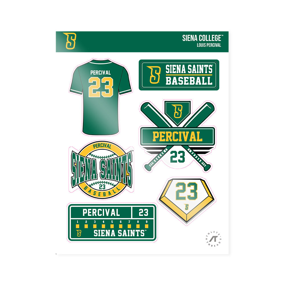 Siena - NCAA Baseball : Louis Percival - Sticker Sheet-0