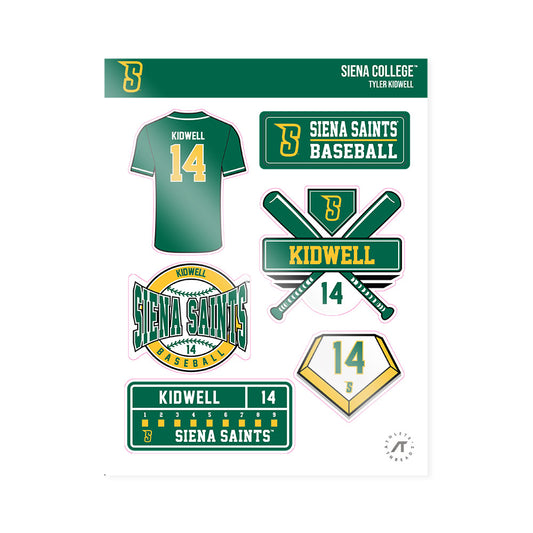 Siena - NCAA Baseball : Tyler Kidwell - Sticker Sheet-0