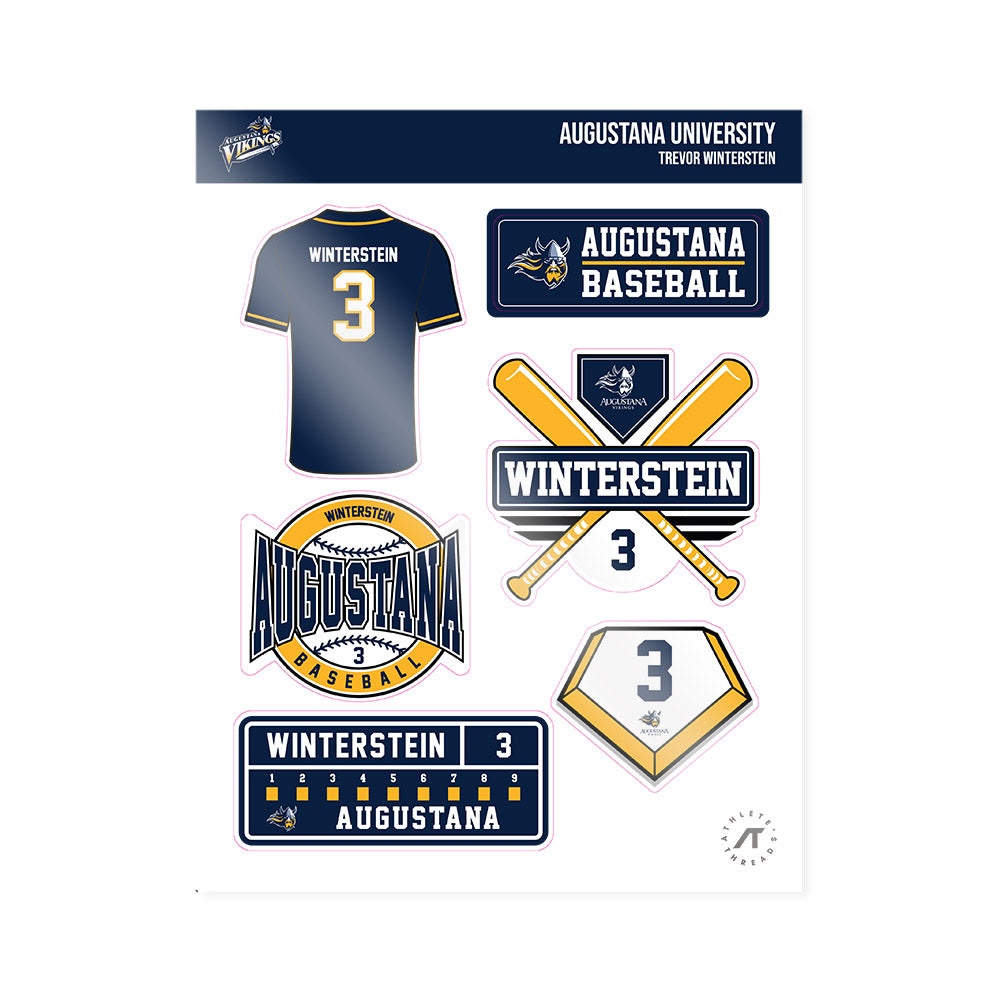 AU - NCAA Baseball : Trevor Winterstein - Sticker Sheet-0