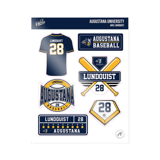 AU - NCAA Baseball : Jake Lundquist - Sticker Sheet-0