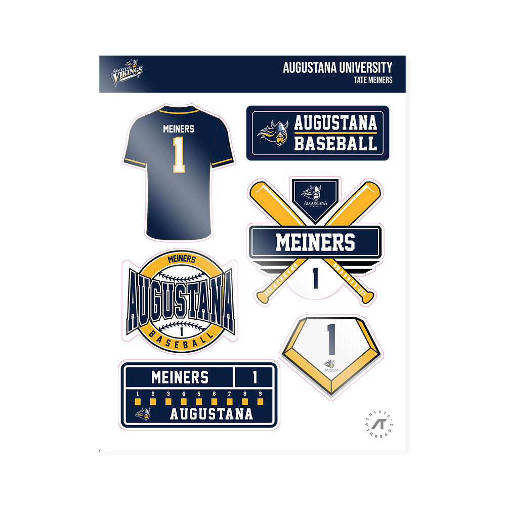 AU - NCAA Baseball : Tate Meiners - Sticker Sheet-0