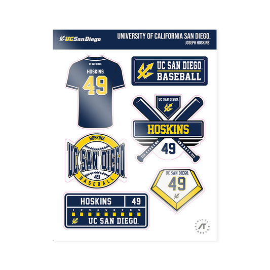 UCSD - NCAA Baseball : Joseph Hoskins - Sticker Sheet-0