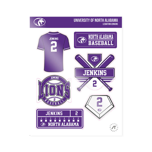 North Alabama - NCAA Baseball : Leighton Jenkins - Sticker Sheet-0