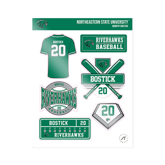 Northeastern State - NCAA Baseball : Murphy Bostick - Sticker Sheet-0