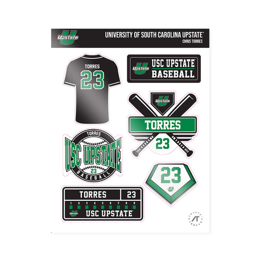 USC Upstate - NCAA Baseball : Chris Torres - Sticker Sheet-0
