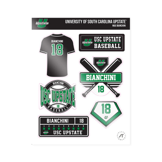 USC Upstate - NCAA Baseball : Max Bianchini - Sticker Sheet-0