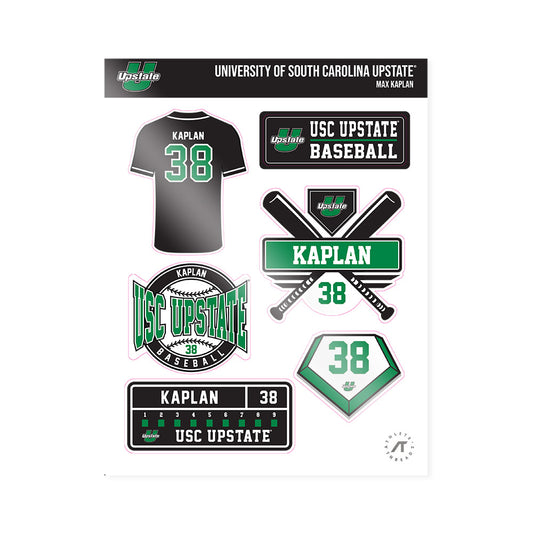 USC Upstate - NCAA Baseball : Max Kaplan - Sticker Sheet-0
