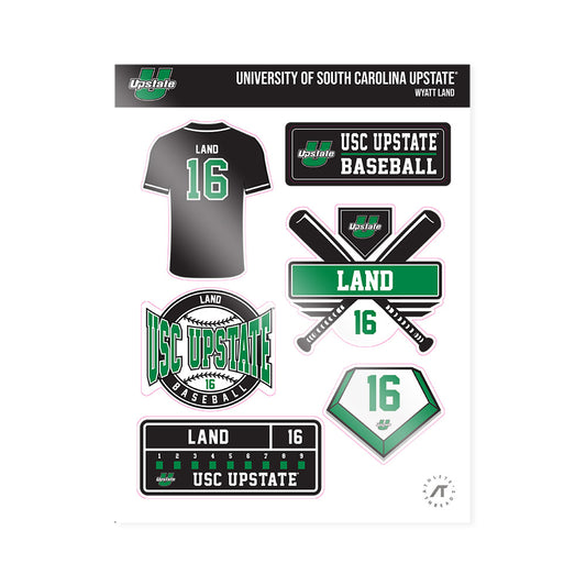 USC Upstate - NCAA Baseball : Wyatt Land - Sticker Sheet-0