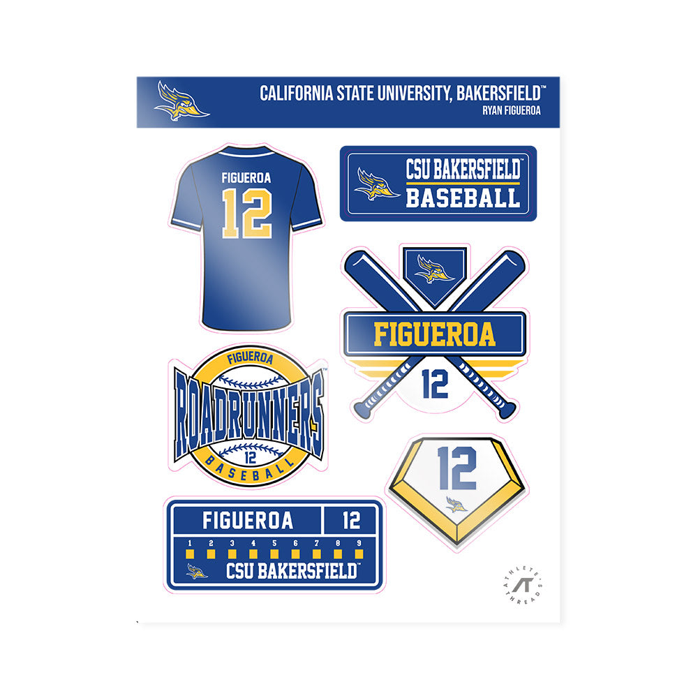 CSU Bakersfield - NCAA Baseball : Ryan Figueroa - Sticker Sheet-0
