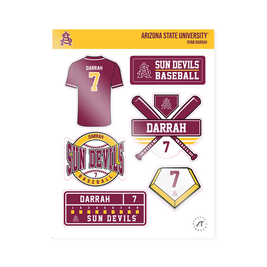 Arizona State - NCAA Baseball : Ryan Darrah - Sticker Sheet-0