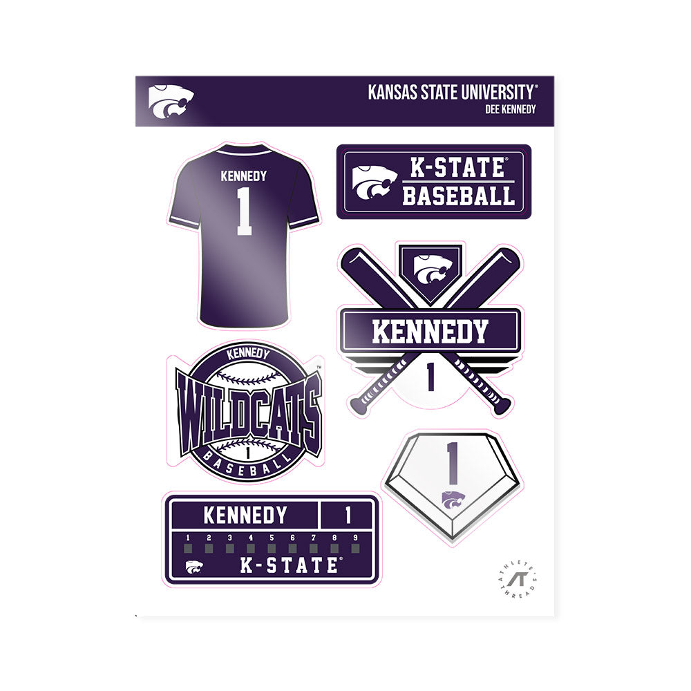 Kansas State - NCAA Baseball : Dee Kennedy - Sticker Sheet-0