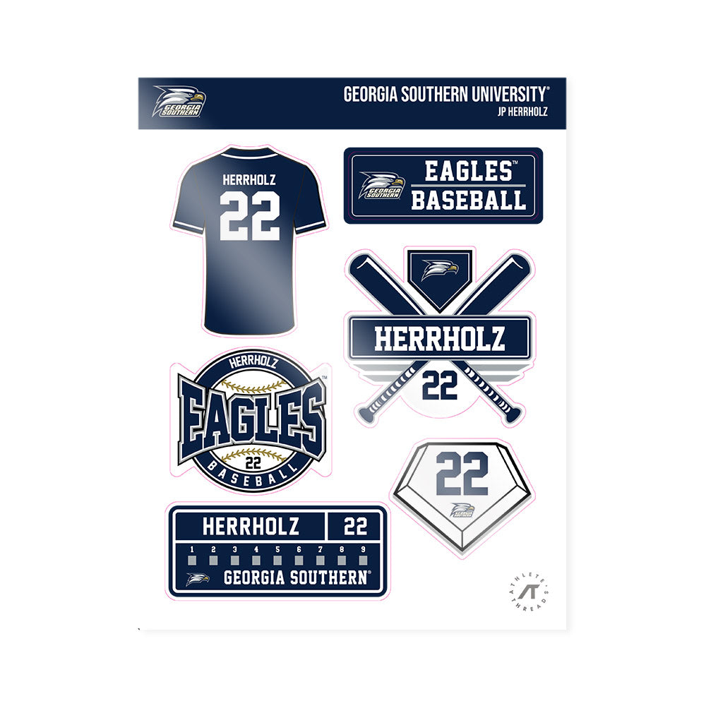 Georgia Southern - NCAA Baseball : Jp Herrholz - Sticker Sheet-0