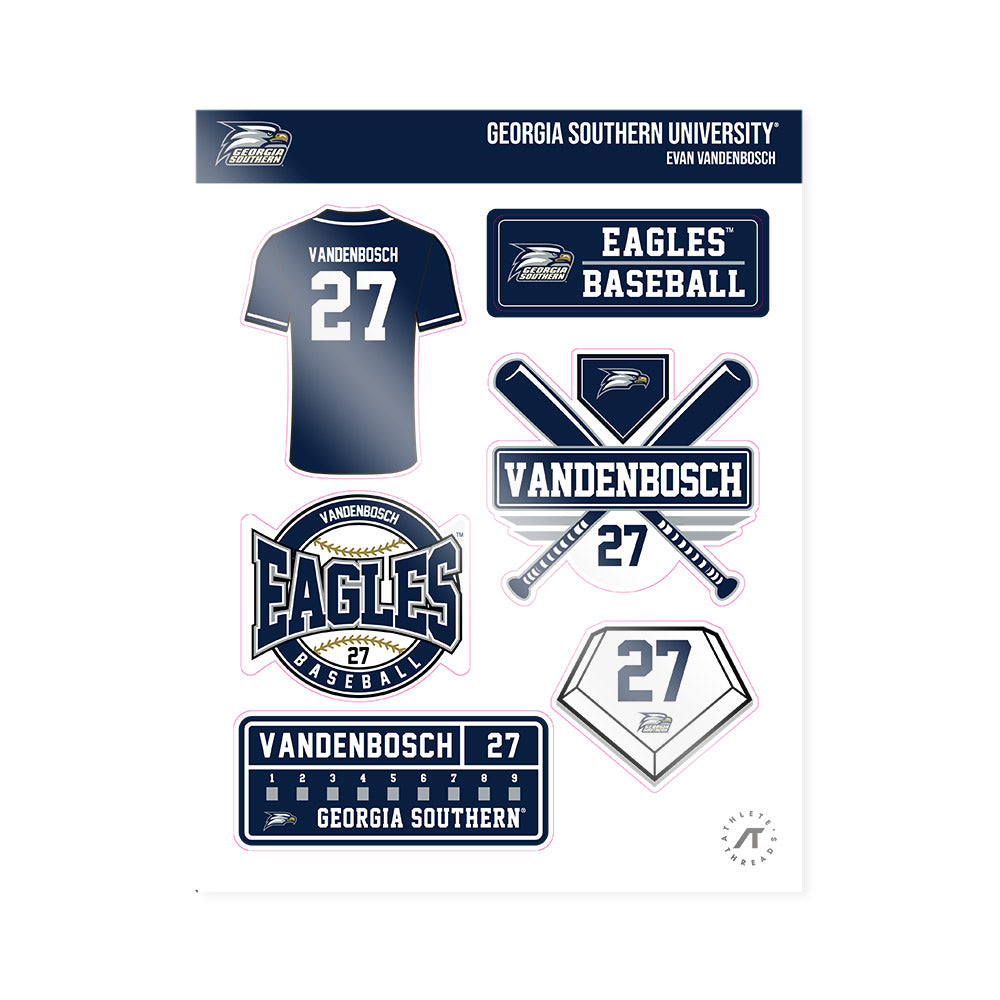 Georgia Southern - NCAA Baseball : Evan Vandenbosch - Sticker Sheet-0