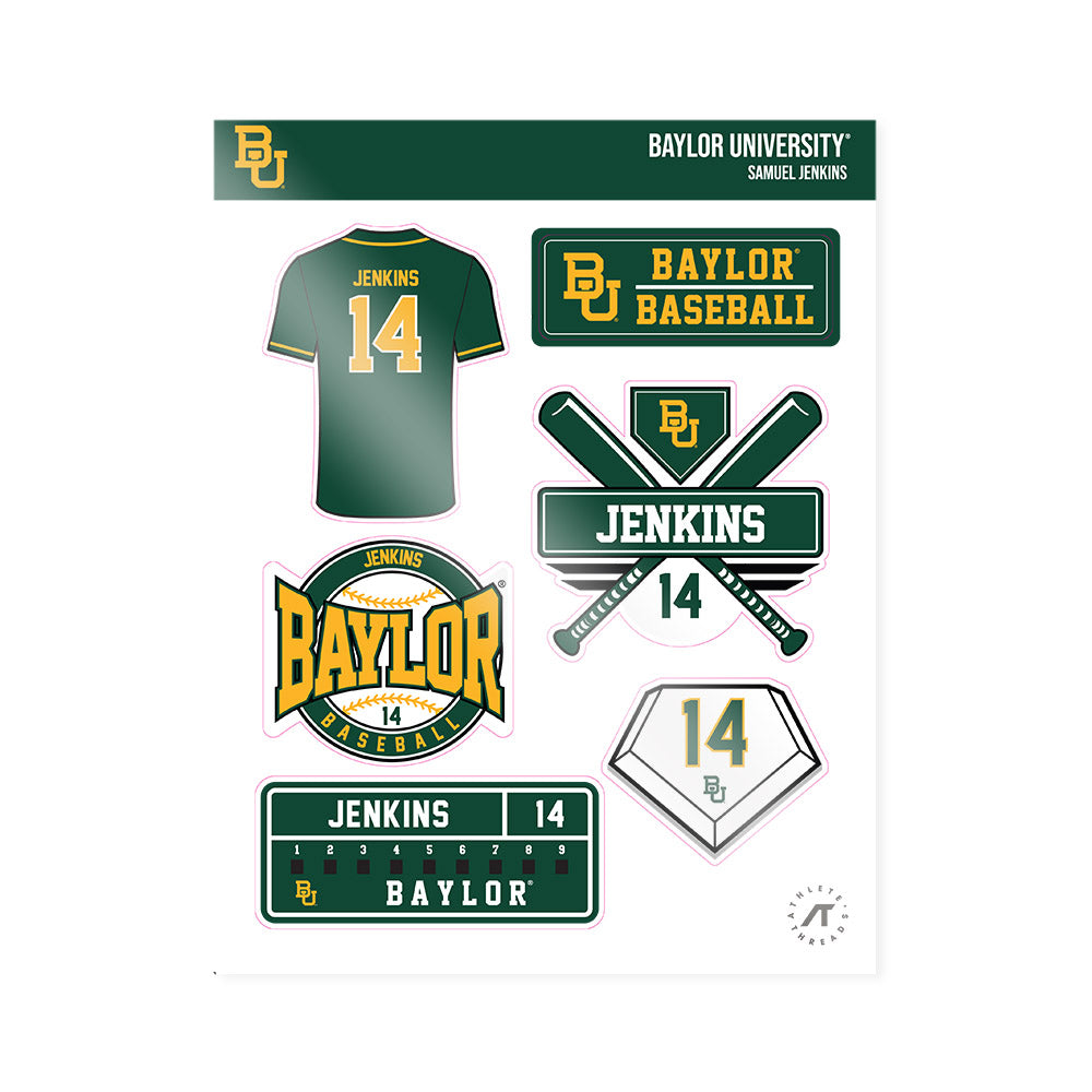 Baylor - NCAA Baseball : Samuel Jenkins - Sticker Sheet-0