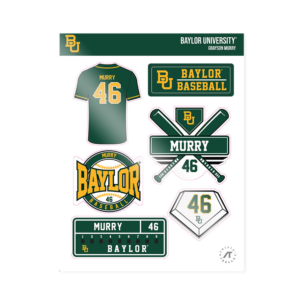 Baylor - NCAA Baseball : Grayson Murry - Sticker Sheet-0