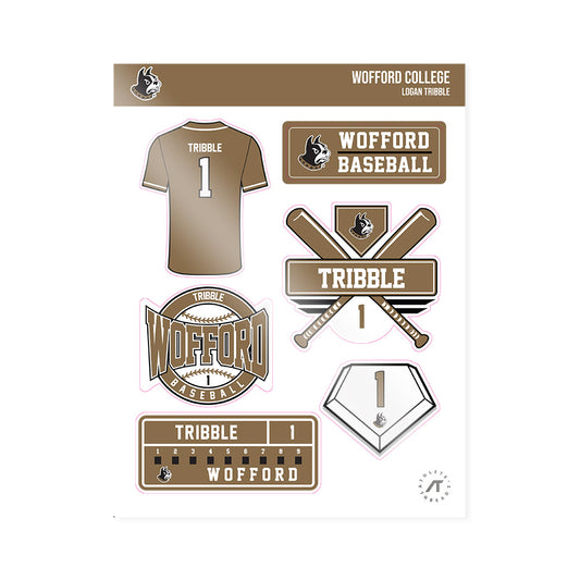 Wofford - NCAA Baseball : Logan Tribble - Sticker Sheet-0