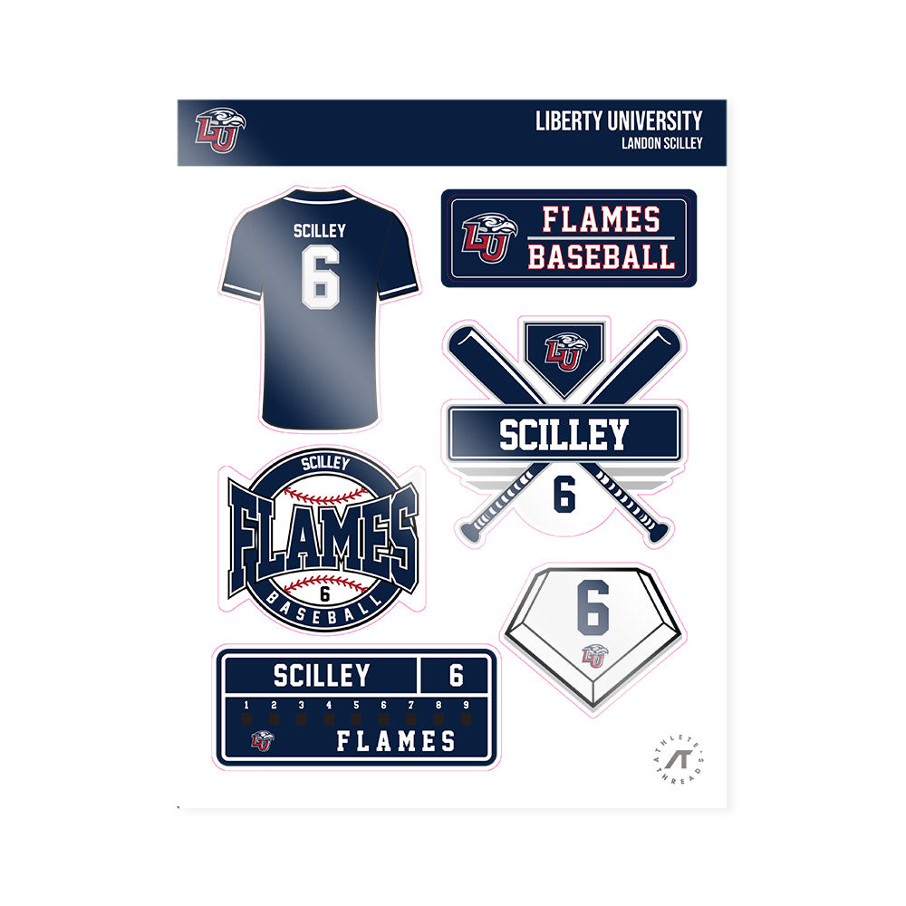 Liberty - NCAA Baseball : Landon Scilley - Sticker Sheet-0