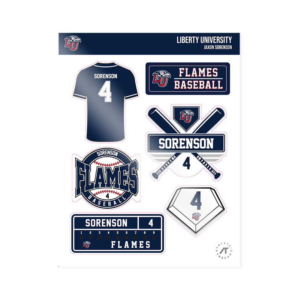 Liberty - NCAA Baseball : Jaxon Sorenson - Sticker Sheet-0