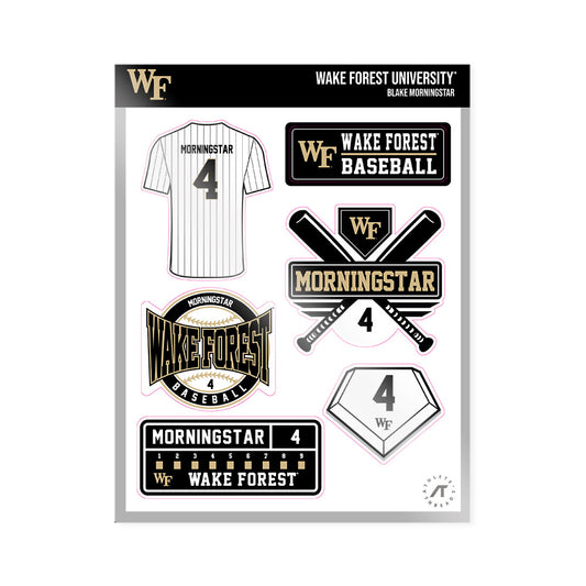 Wake Forest - NCAA Baseball : Blake Morningstar - Sticker Sheet-0