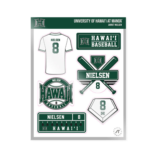 Hawaii - NCAA Baseball : Jarret Nielsen - Sticker Sheet-0