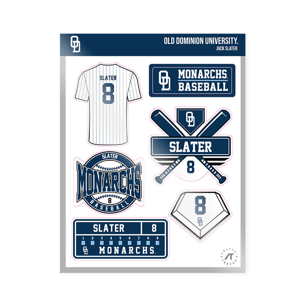 Old Dominion - NCAA Baseball : Jack Slater - Sticker Sheet-0