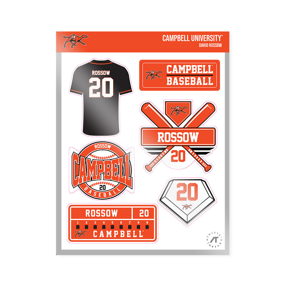 Campbell - NCAA Baseball : David Rossow - Sticker Sheet-0