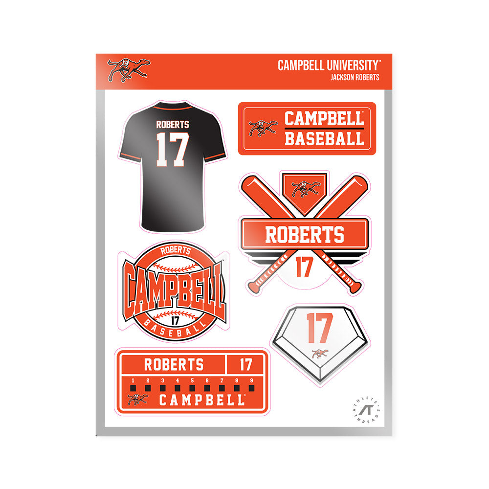 Campbell - NCAA Baseball : Jackson Roberts - Sticker Sheet-0