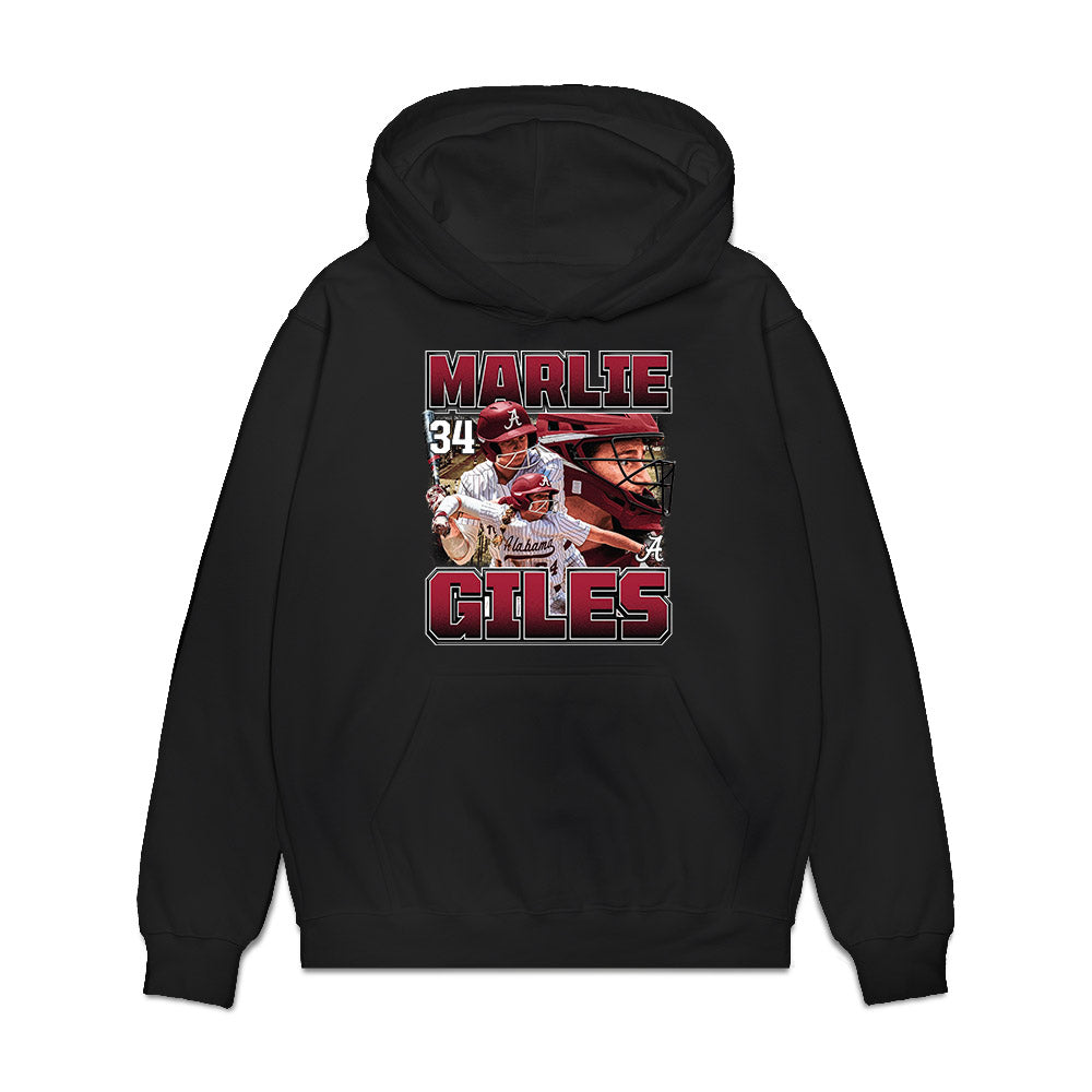 Alabama - NCAA Softball : Marlie Giles - Collage Premium Hooded Sweatshirt-0