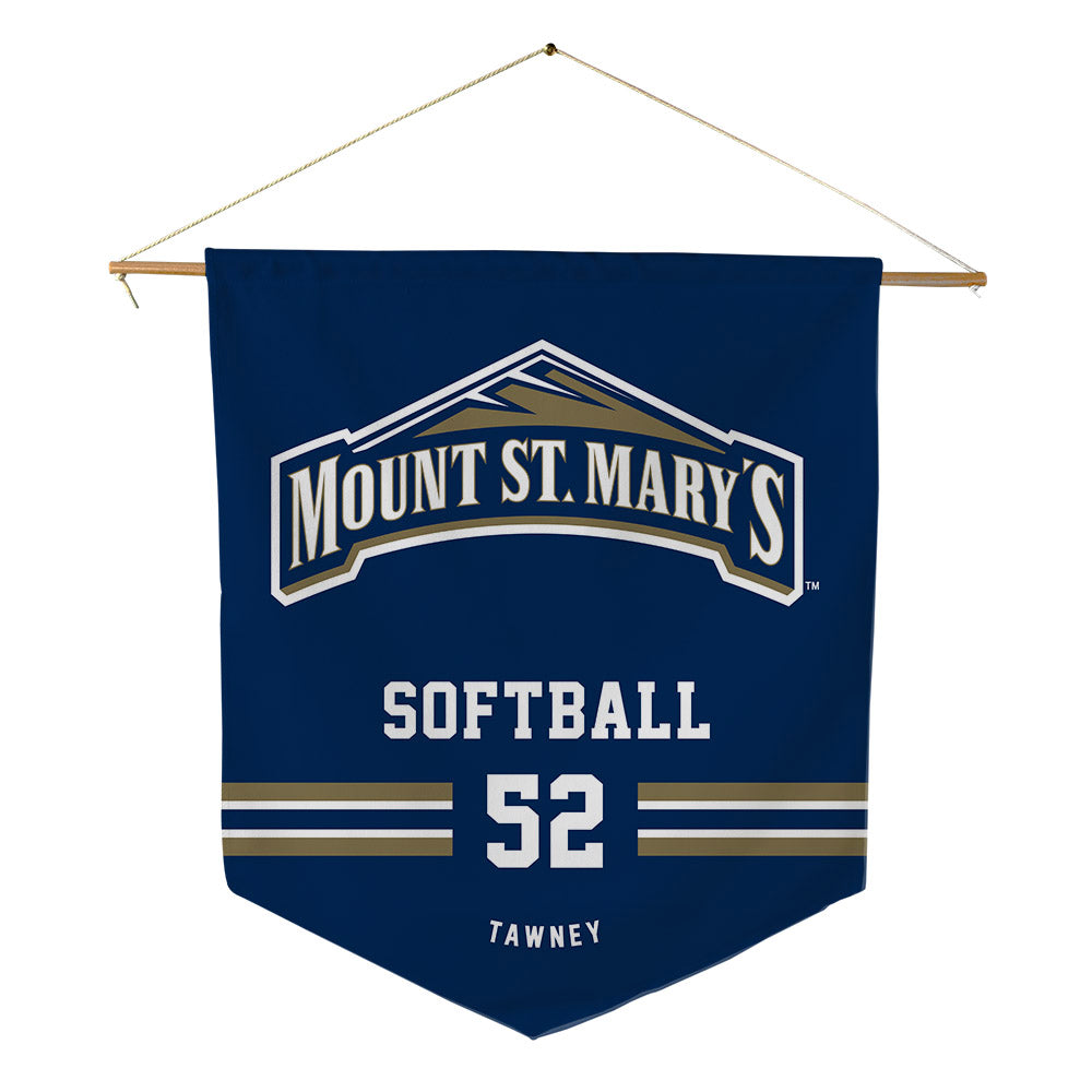 MSMU - NCAA Softball : Emma Tawney - Pennant - 18" x 21"-0