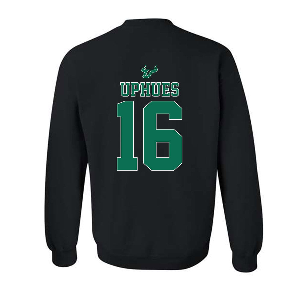 USF - NCAA Women's Lacrosse : Ava Uphues - The Debut Win Crewneck Sweatshirt-1