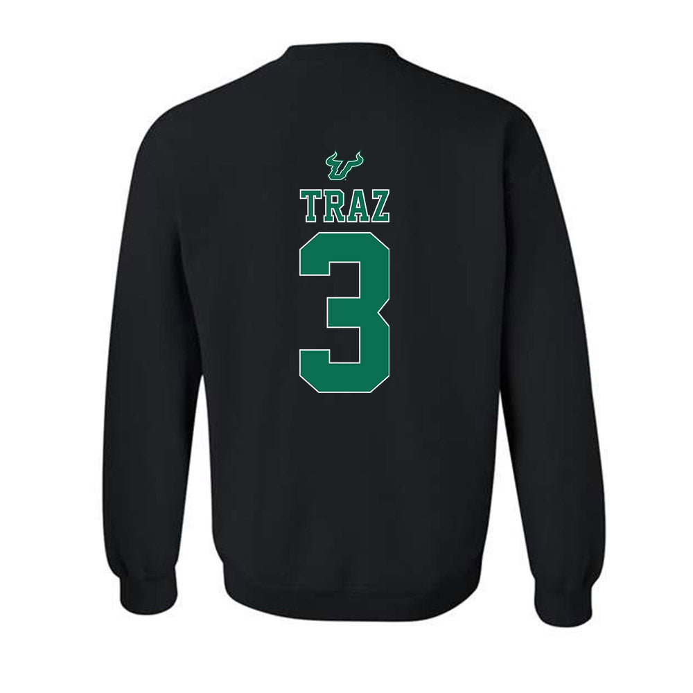 USF - NCAA Women's Lacrosse : Elle Traz - The Debut Win Crewneck Sweatshirt-1